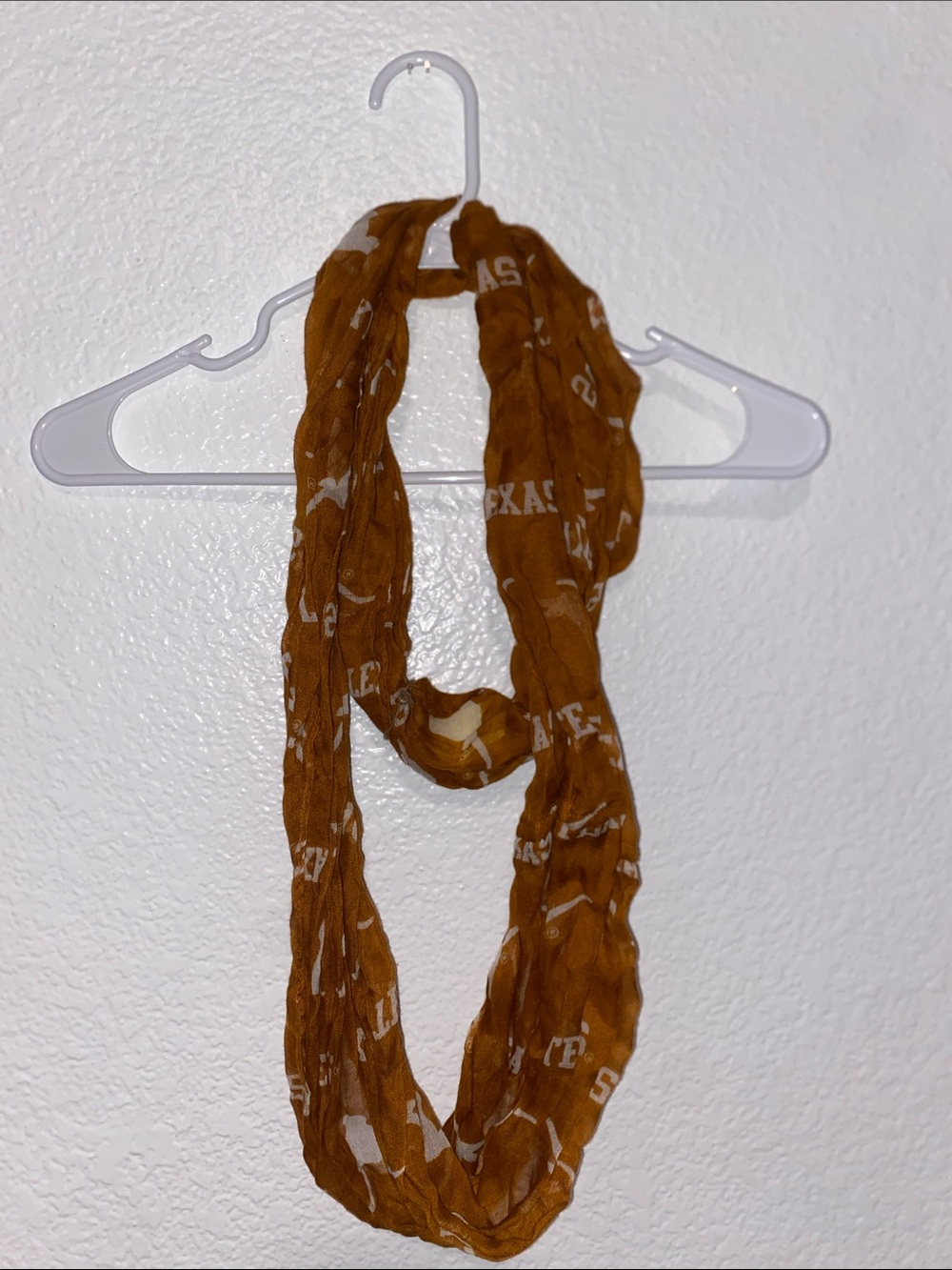Rust Brown Printed Infinity Scarf - Women Accessories